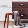 3 PCS 5007_128 Matte Black Ink Plum Zinc Alloy Ceramic Cabinet Handle - Image 6