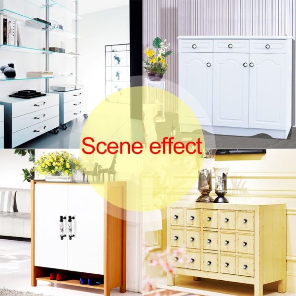 3 PCS 5007_128 Matte Black Ink Plum Zinc Alloy Ceramic Cabinet Handle - Image 8