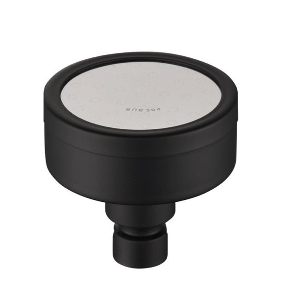 Removable and Washable 304 Stainless Steel Round Pressurized Top Spray Shower Head, Size: 80mm (Black)
