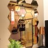 12 PCS 3D Hexagonal Mirror Wall Stickers Set, Size: 10*10cm (Gold) - Image 3