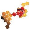 12 PCS 3D Hexagonal Mirror Wall Stickers Set, Size: 8*8cm (Gold) - Image 2