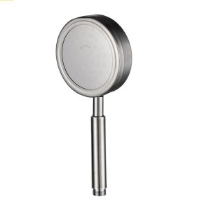 Removable and Washable 304 Stainless Steel Round Pressurized Handheld Shower Head, Size: 117mm (Silver)