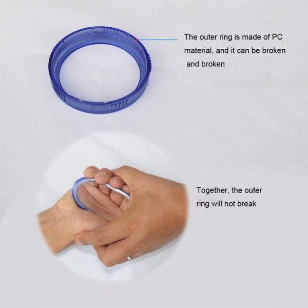PC Negative Ions Shower Head, Size: Small, Interface: 2cm (Blue) - Image 4