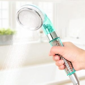 PC Negative Ions Shower Head, Size: Large, Interface: 2cm (Blue)