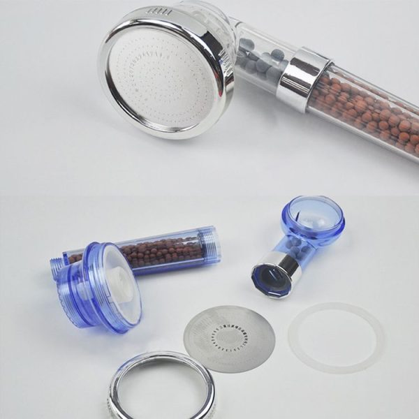 PC Negative Ions Shower Head, Size: Large, Interface: 2cm (Blue) - Image 3