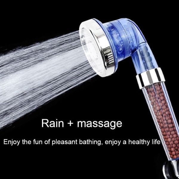 3 Settings Adjustable PC Negative Ions Shower Head, Size: Large, Interface: 2cm (Transparent) - Image 5