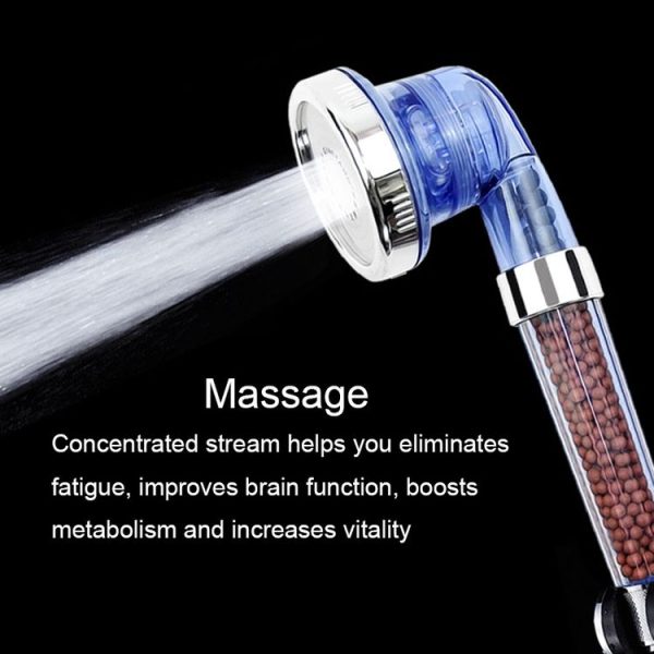 3 Settings Adjustable PC Negative Ions Shower Head, Size: Large, Interface: 2cm (Transparent) - Image 6