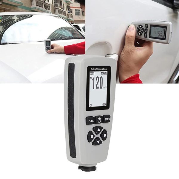 RZEC770 LCD Display Coating Paint Thickness Gauge Meter Tools (Grey) - Image 10