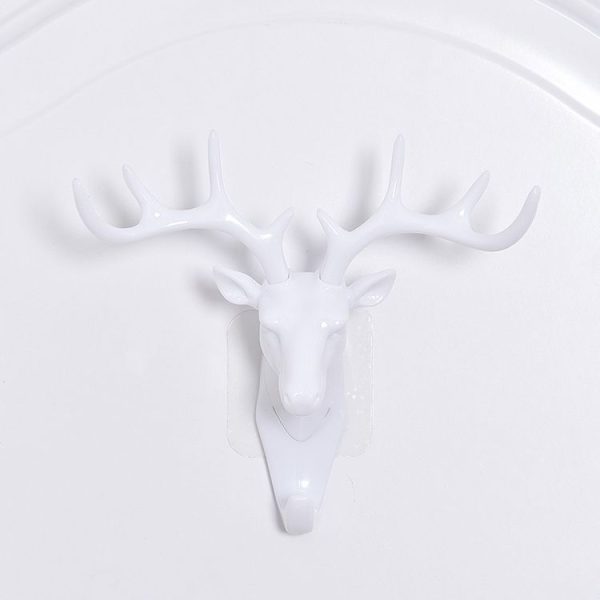 European-Style Rural Pendant Deer Head Wall Hanging Clothes Hook, Random Color Delivery - Image 3