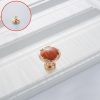 5 PCS 6510-Single Red Amber Drawer Cabinet Door Single Grain Single Processor Handle - Image 2