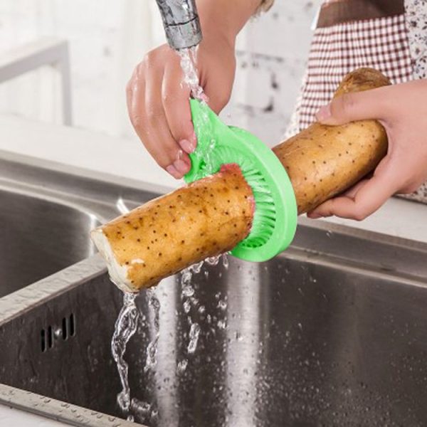 2 PCS Creative Kitchen Utensils Multi-Functional Portable Corn Brush Slit to Brush, Random Color Delivery (Green) - Image 2