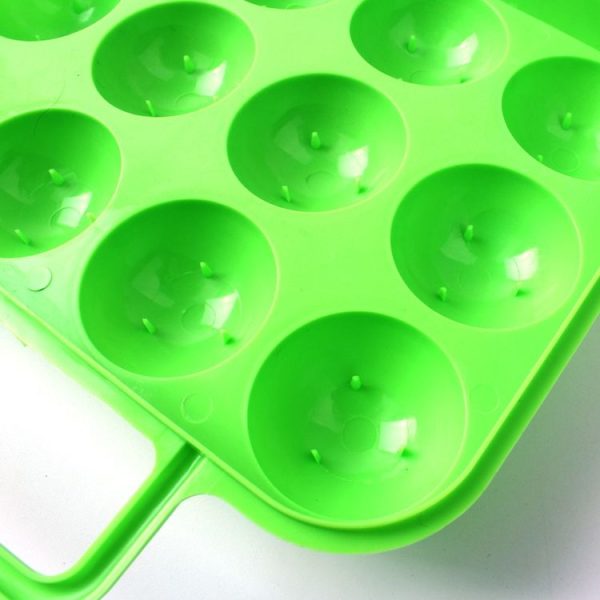 Outdoor Portable 12 Grid Egg Storage Case Holder Tray Carrier Crush-proof Break-proof Protection for Picnic Outdoor Hiking, Random Color Delivery - Image 5