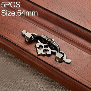 5 PCS 6057-64 Cyan Ancient Drawer Cabinet Door Bronze European Style Handle