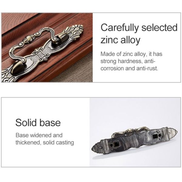 3 PCS 6057-96 Cyan Ancient Drawer Cabinet Door Bronze European Style Handle - Image 3