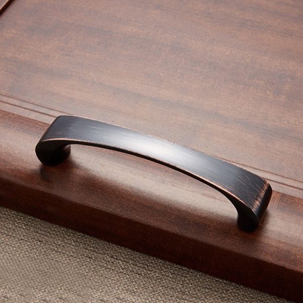 3 PCS 6616-96 Black Red Ancient ORB American Style Drawer Cabinet Door Handle - Image 2