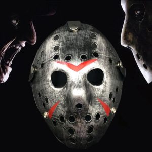 Halloween Party Cool Thicken Jason Mask (Silver)