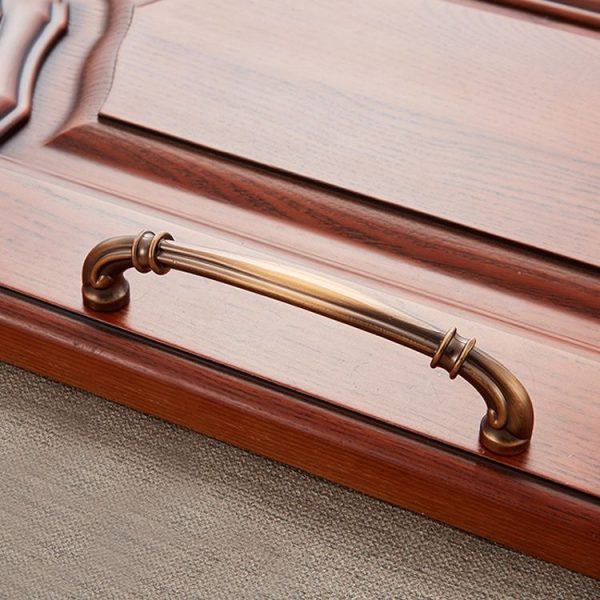 3 PCS 6569-128 Coffee Peach Wood Drawer Cabinet Door Handle - Image 2