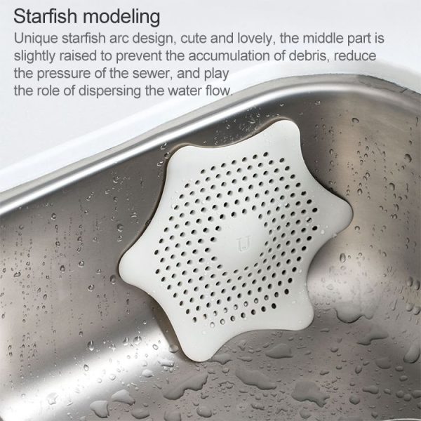 Original Xiaomi Youpin jordan & judy Silicone Filter Sundries Cleaning Strong Adsorption Easily Clean Fine Eyelet Sink Strainer - Image 7