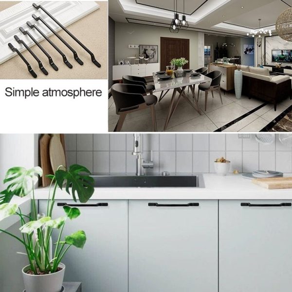 2 PCS 9008_224 Simple Black Drawer Cabinet Handle - Image 8