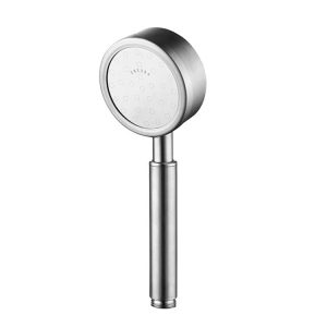 Removable and Washable 304 Stainless Steel Round Pressurized Handheld Shower Head, Size: 80mm (Silver)