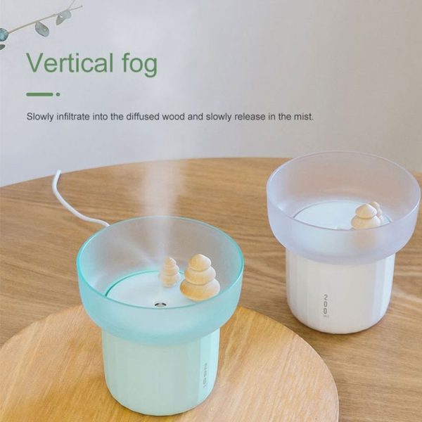 DC 5V 1A Columnar Household Quiet Fog Volume Desktop Air Humidifier Aromatherapy Machine with Colorful Lights, Capacity: 200mL (Pink) - Image 6