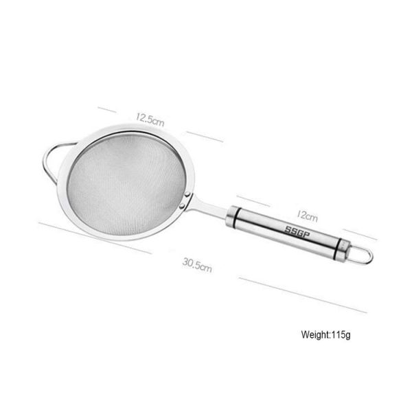 SSGP Stainless Steel Filter Fine Mesh Strainer Juice Colander, Length: 30.5cm - Image 9