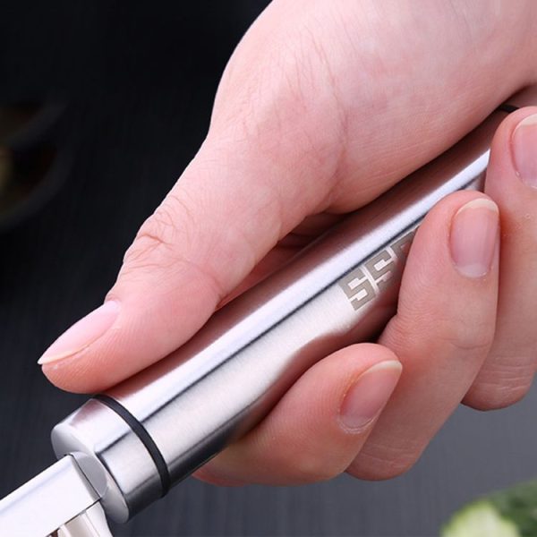 SSGP Stainless Steel Potato Wavy Edged Cutter Knife Potato Slicer, Length: 22.5cm - Image 4