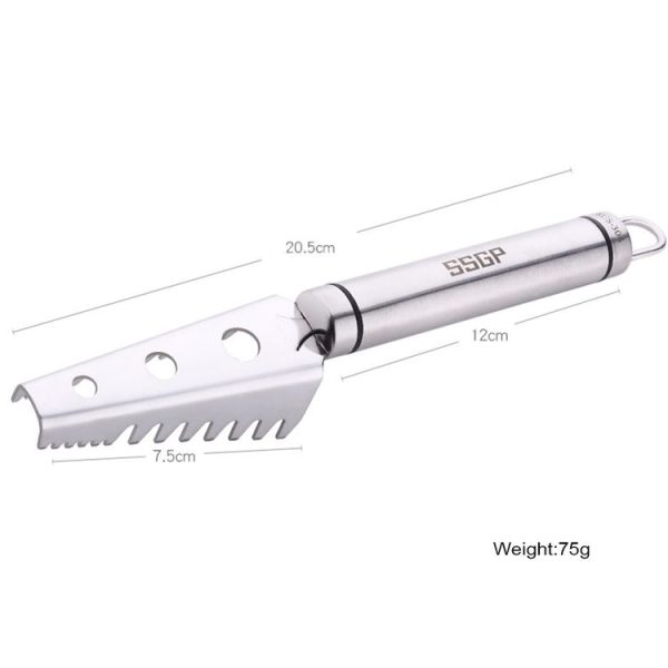 SSGP Stainless Steel Fish Scale Planing Knife Kitchen Essential, Length: 20.5cm - Image 7