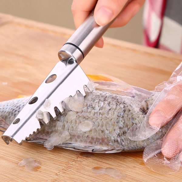 SSGP Stainless Steel Fish Scale Planing Knife Kitchen Essential, Length: 20.5cm - Image 9