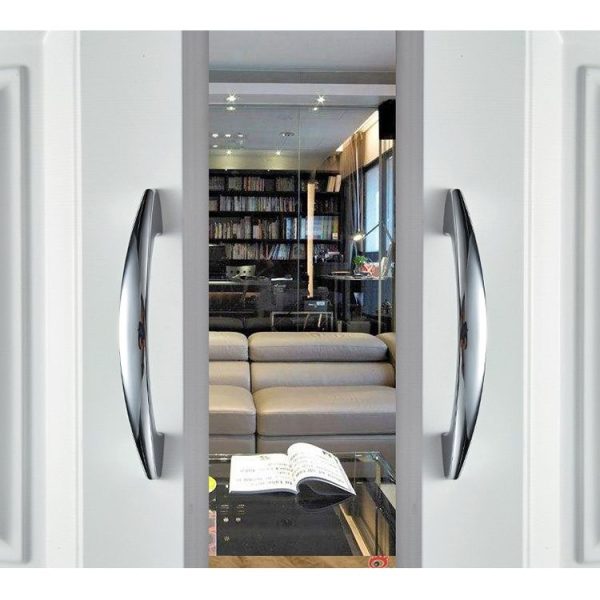 5 PCS 4027-96 Bright Chrome Drawer Cabinet Door Modern Simple American Style Handle - Image 6