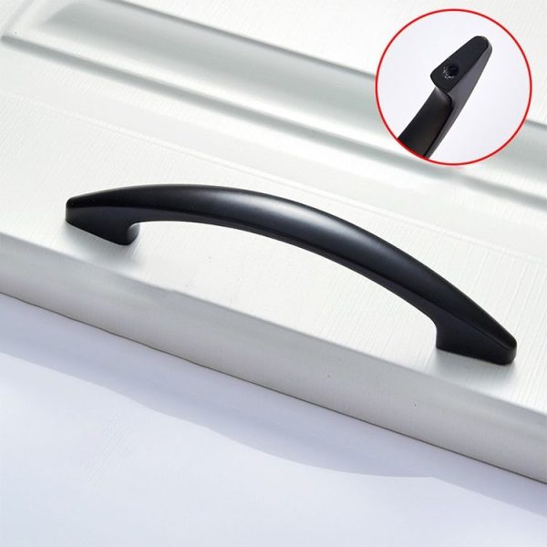5 PCS 4027-96 Sub Black Drawer Cabinet Door Modern Simple American Style Handle - Image 2