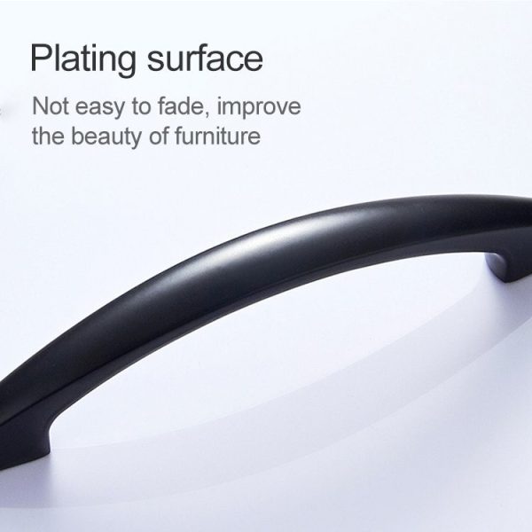 5 PCS 4027-96 Sub Black Drawer Cabinet Door Modern Simple American Style Handle - Image 3