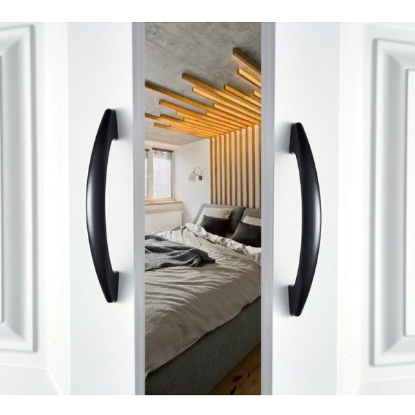 5 PCS 4027-96 Sub Black Drawer Cabinet Door Modern Simple American Style Handle - Image 6