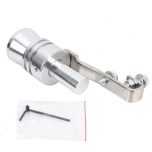 Universal Aluminum Turbo Sound Exhaust Muffler Pipe Whistle Car Simulator Whistler, Size: L - Image 3