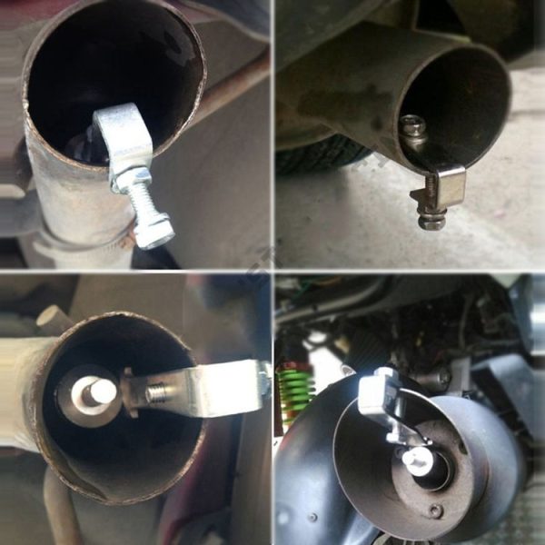 Universal Aluminum Turbo Sound Exhaust Muffler Pipe Whistle Car Simulator Whistler, Size: L - Image 5