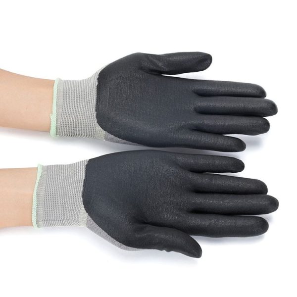 Comfortable Non-slip Wear-resistant Nitrile Rubber Electrician Working Gloves, Size: L - Image 3