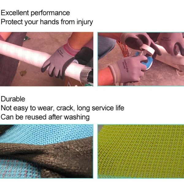 Comfortable Non-slip Wear-resistant Nitrile Rubber Electrician Working Gloves, Size: L - Image 5