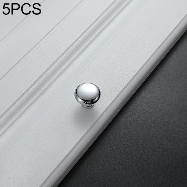 5 PCS 4203-Single Bright Chrome Drawer Cabinet Door Modern Simple American Style Handle
