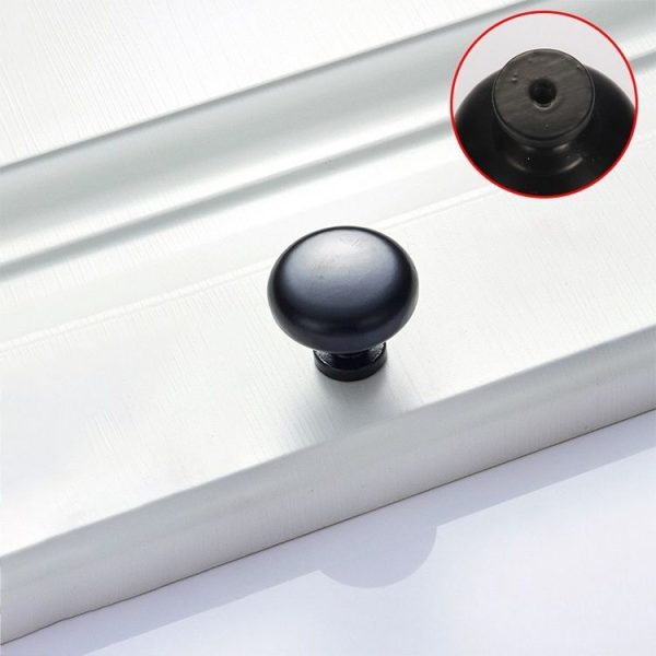5 PCS 4203-Single Sub Black Drawer Cabinet Door Modern Simple American Style Handle - Image 2