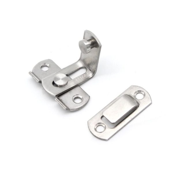 2 PCS Security Door Stainless Steel 90 Degree Right Angle Door Buckle Corner Insert - Image 2