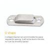 2 PCS Security Door Stainless Steel 90 Degree Right Angle Door Buckle Corner Insert - Image 3