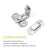 2 PCS Security Door Stainless Steel 90 Degree Right Angle Door Buckle Corner Insert - Image 4