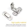 2 PCS Security Door Stainless Steel 90 Degree Right Angle Door Buckle Corner Insert - Image 5