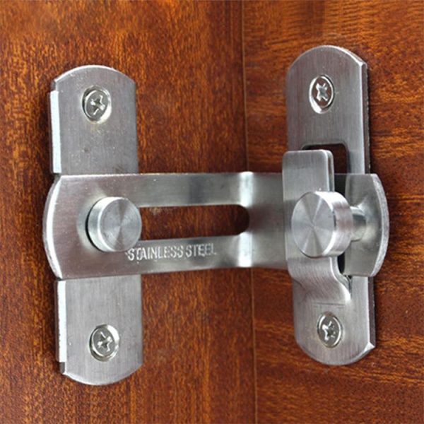 2 PCS Security Door Stainless Steel 90 Degree Right Angle Door Buckle Corner Insert - Image 6