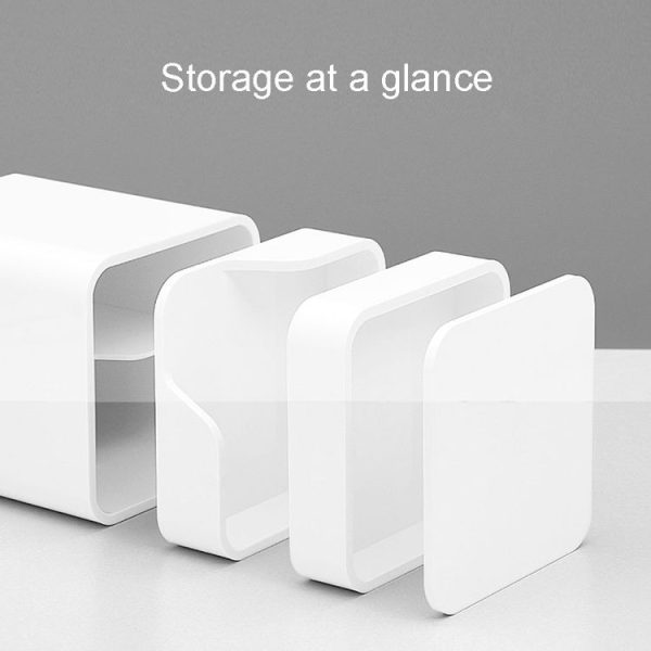 Original Xiaomi Youpin LEMO Desktop Storage Box (White) - Image 4