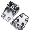 2 PCS Space Aluminum Alloy Desk Screen Clamps Screen Baffle (Black) - Image 3