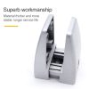 2 PCS Space Aluminum Alloy Desk Screen Clamps Screen Baffle (Black) - Image 5