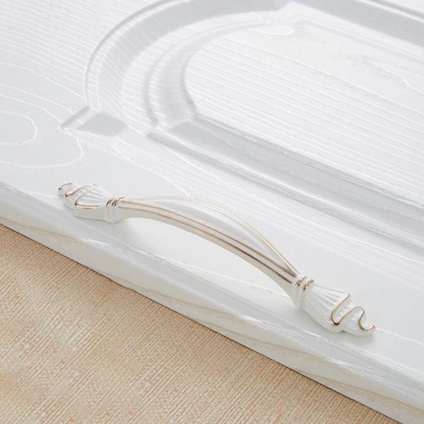 3 PCS 6543-128 Fuji White Modern Shoe Cabinet Wine Cabinet Handle - Image 2