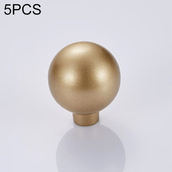 5 PCS 8010 Modern Simple Cabinet Door Handle Drawer Wardrobe Zinc Alloy Handle (Gold)