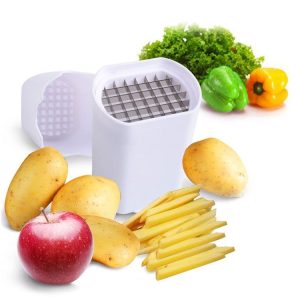 Kitchen Gadget Multi-function Potato Slicer (White)